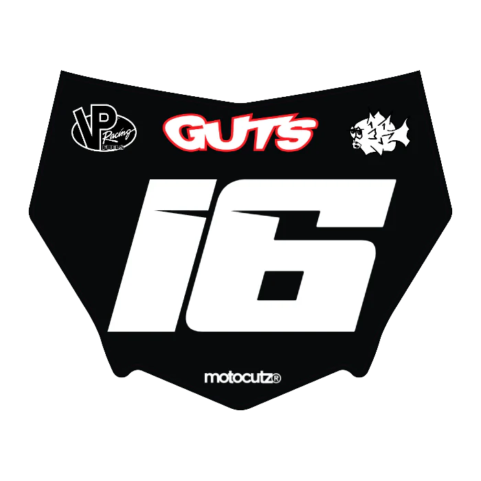 CUSTOM MOTOCUTZ FRONT PLATE DECAL