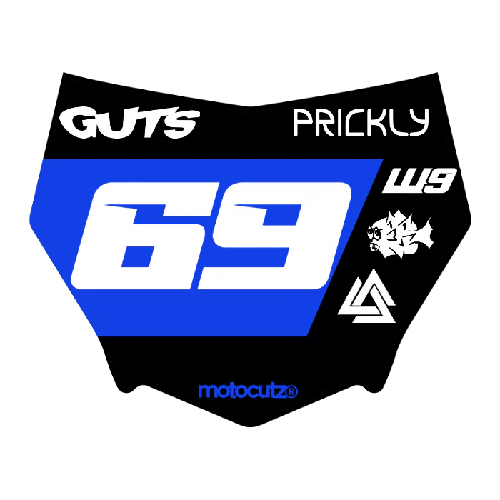 CUSTOM MOTOCUTZ FRONT PLATE DECAL