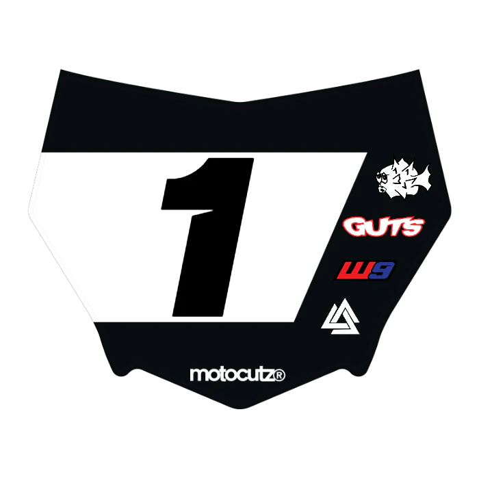 CUSTOM MOTOCUTZ FRONT PLATE DECAL