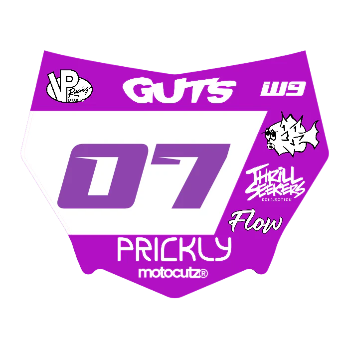 CUSTOM MOTOCUTZ FRONT PLATE DECAL