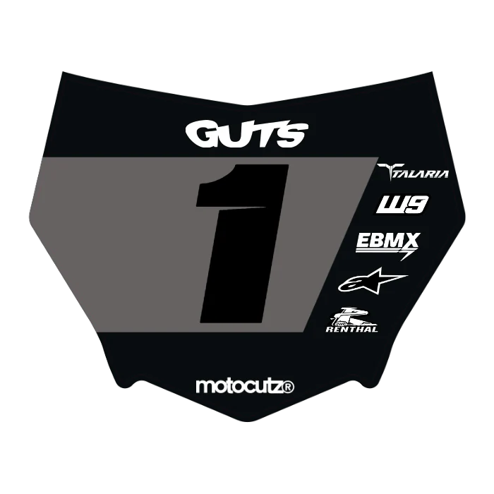 CUSTOM MOTOCUTZ FRONT PLATE DECAL