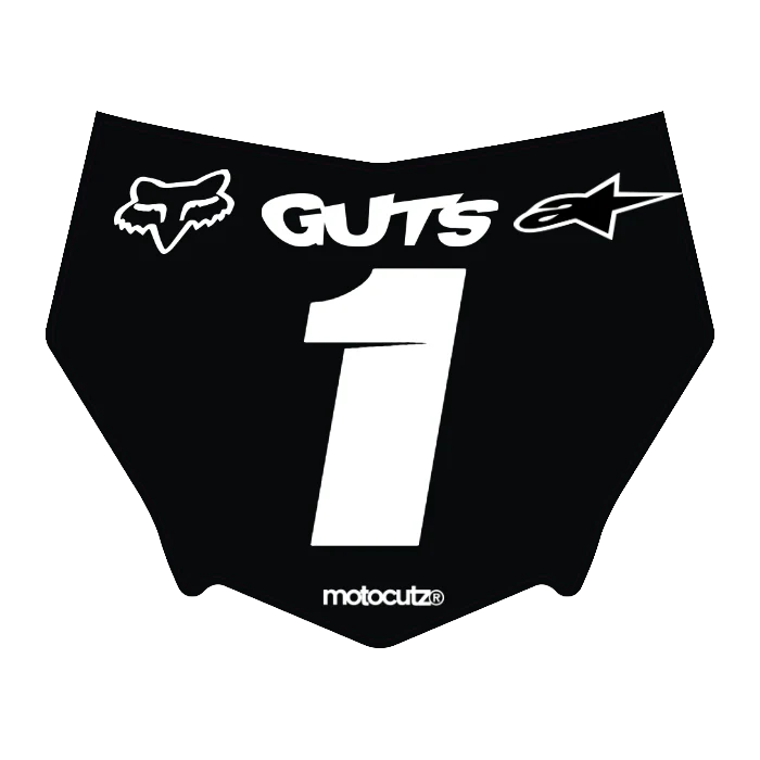 CUSTOM MOTOCUTZ FRONT PLATE DECAL