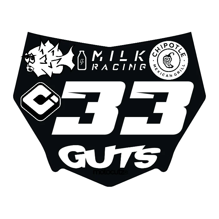CUSTOM MOTOCUTZ FRONT PLATE DECAL