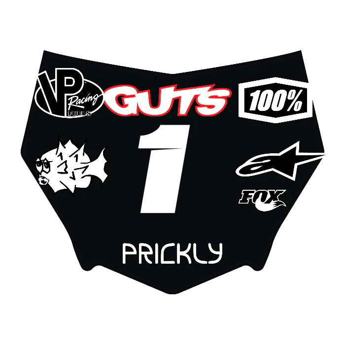 CUSTOM MOTOCUTZ FRONT PLATE DECAL