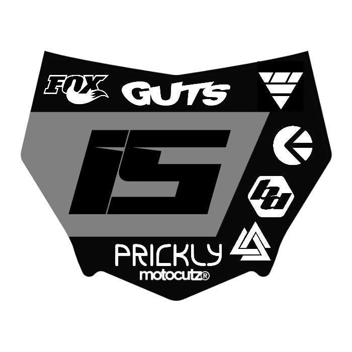 CUSTOM MOTOCUTZ FRONT PLATE DECAL