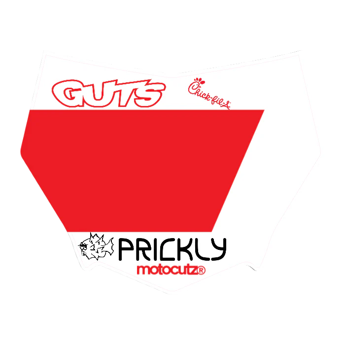 CUSTOM MOTOCUTZ FRONT PLATE DECAL
