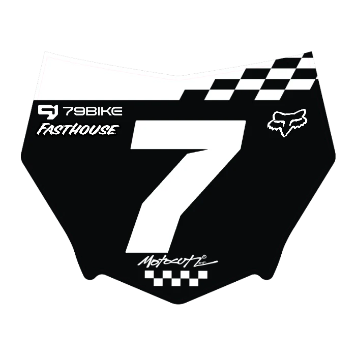 CUSTOM MOTOCUTZ FRONT PLATE DECAL