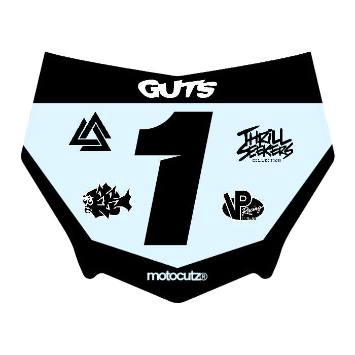 CUSTOM MOTOCUTZ FRONT PLATE DECAL