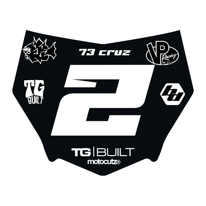 CUSTOM MOTOCUTZ FRONT PLATE DECAL