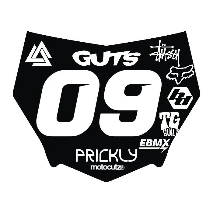 CUSTOM MOTOCUTZ FRONT PLATE DECAL
