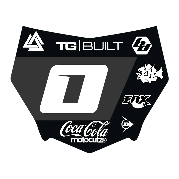 CUSTOM MOTOCUTZ FRONT PLATE DECAL