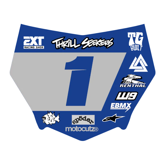 CUSTOM MOTOCUTZ FRONT PLATE DECAL