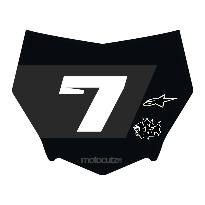 CUSTOM MOTOCUTZ FRONT PLATE DECAL