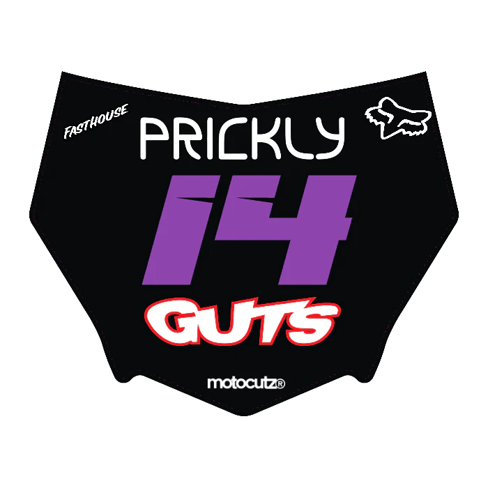 CUSTOM MOTOCUTZ FRONT PLATE DECAL