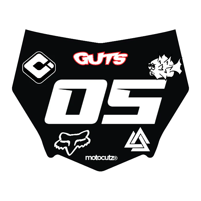 CUSTOM MOTOCUTZ FRONT PLATE DECAL