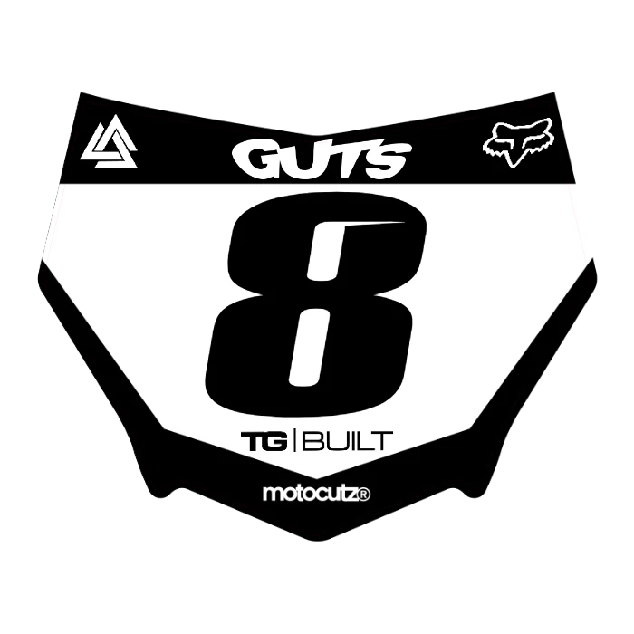 CUSTOM MOTOCUTZ FRONT PLATE DECAL