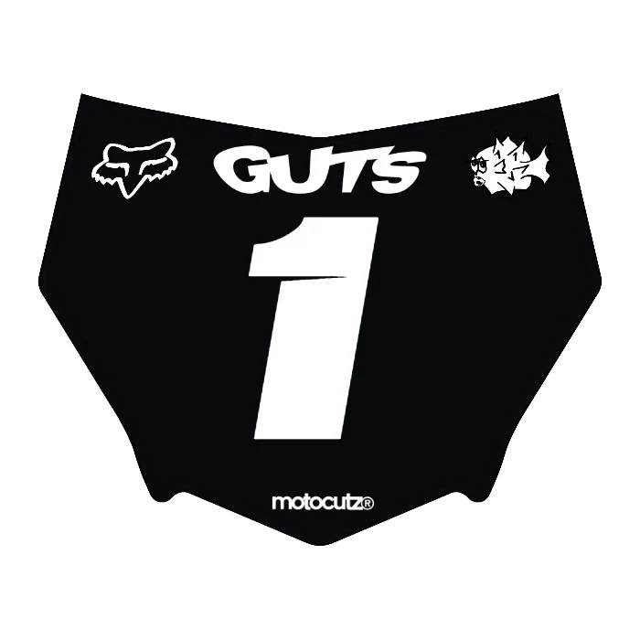 CUSTOM MOTOCUTZ FRONT PLATE DECAL