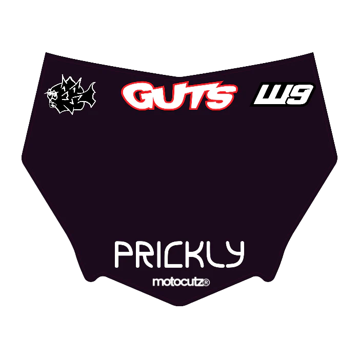 CUSTOM MOTOCUTZ FRONT PLATE DECAL