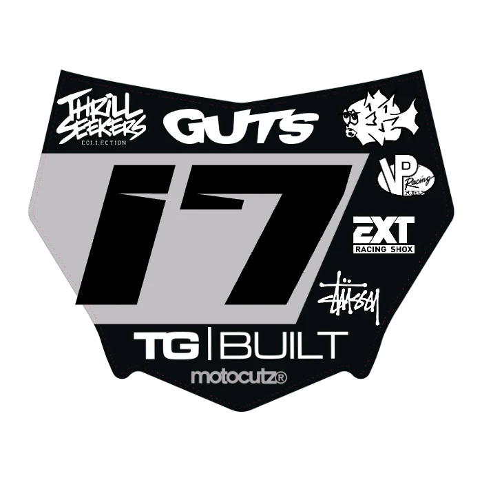 CUSTOM MOTOCUTZ FRONT PLATE DECAL