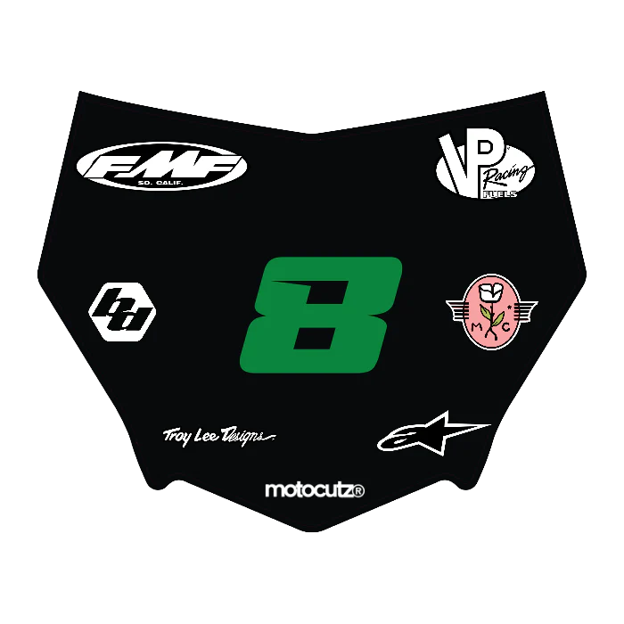 CUSTOM MOTOCUTZ FRONT PLATE DECAL
