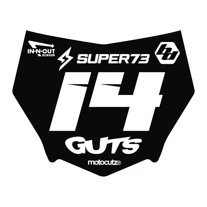 CUSTOM MOTOCUTZ FRONT PLATE DECAL