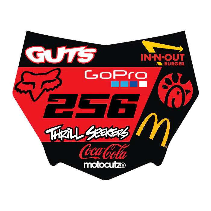 CUSTOM MOTOCUTZ FRONT PLATE DECAL