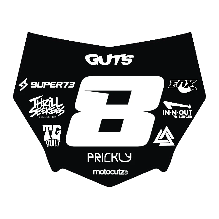 CUSTOM MOTOCUTZ FRONT PLATE DECAL