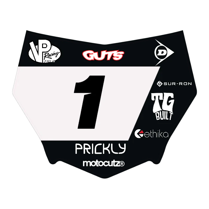 CUSTOM MOTOCUTZ FRONT PLATE DECAL