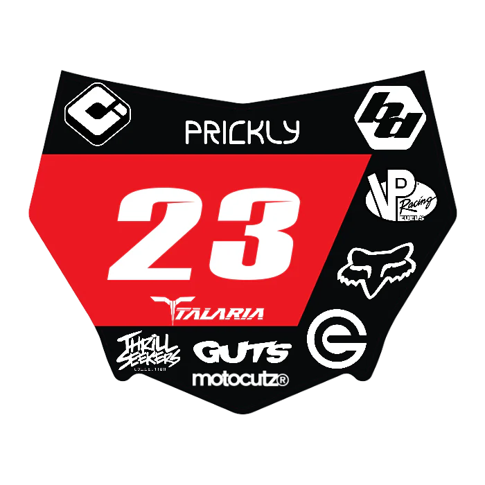 CUSTOM MOTOCUTZ FRONT PLATE DECAL