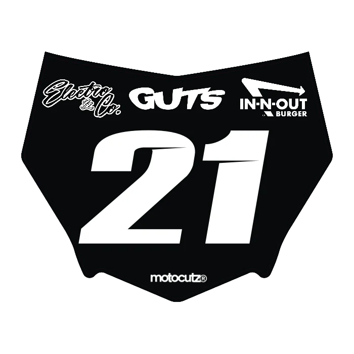 CUSTOM MOTOCUTZ FRONT PLATE DECAL