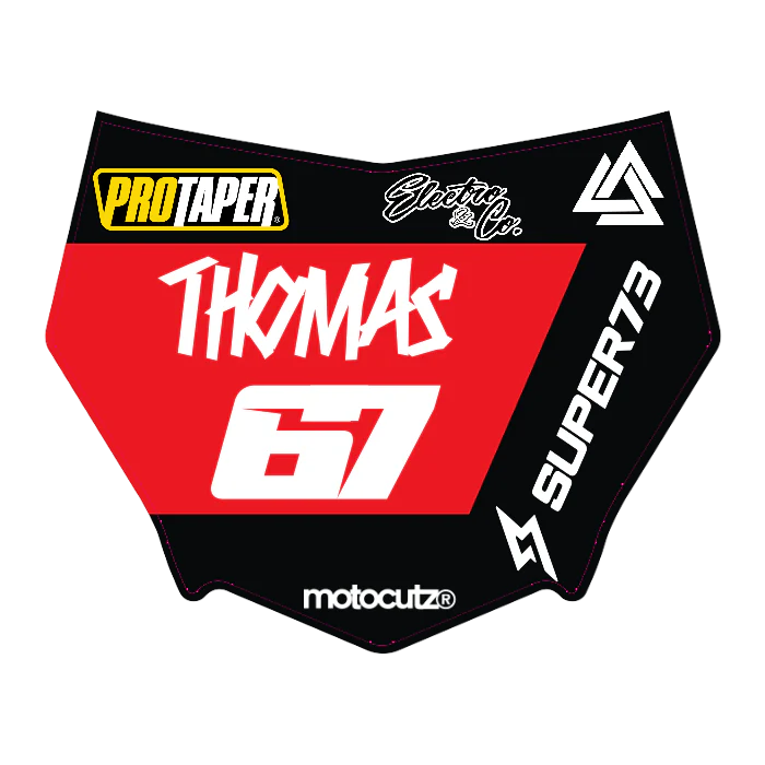 CUSTOM MOTOCUTZ FRONT PLATE DECAL