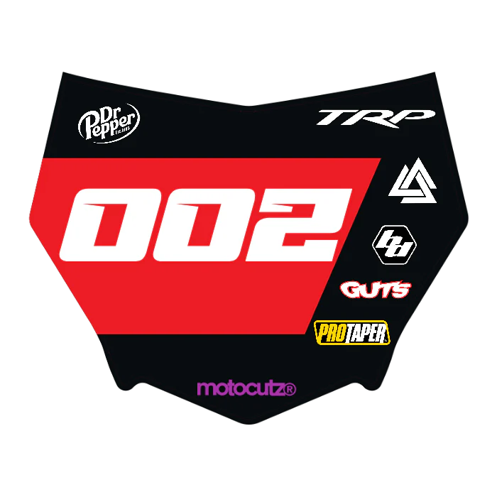 CUSTOM MOTOCUTZ FRONT PLATE DECAL
