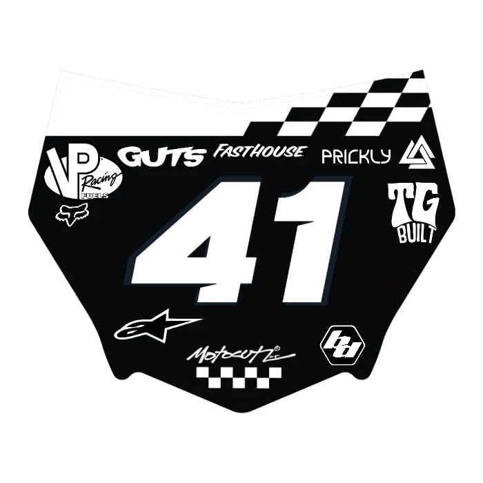 CUSTOM MOTOCUTZ FRONT PLATE DECAL