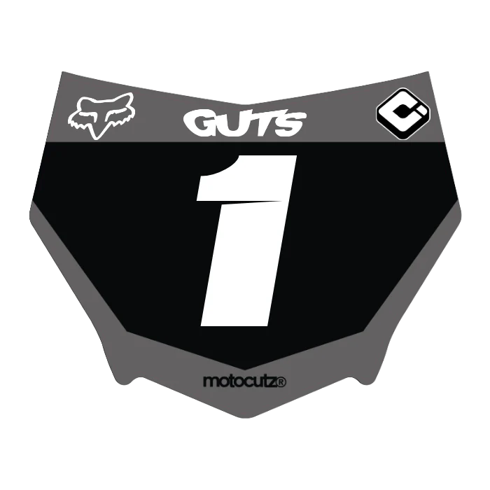 CUSTOM MOTOCUTZ FRONT PLATE DECAL