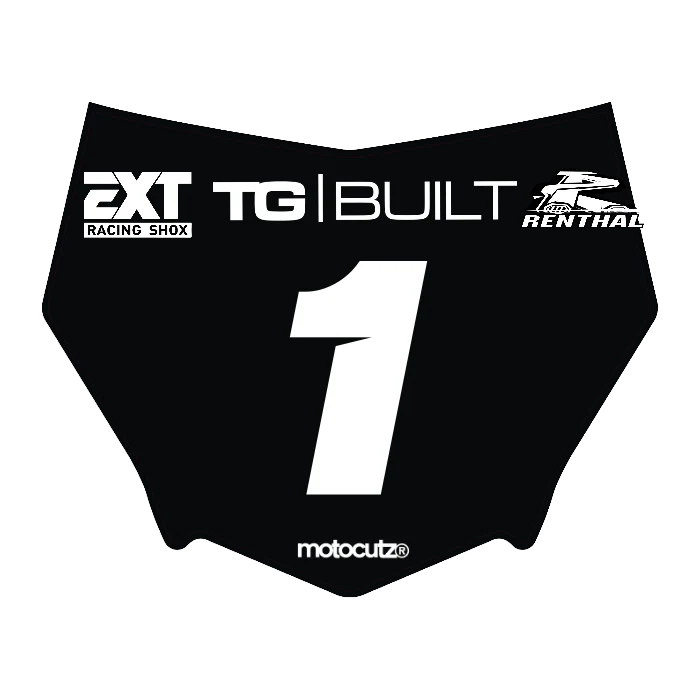 CUSTOM MOTOCUTZ FRONT PLATE DECAL
