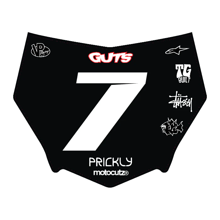 CUSTOM MOTOCUTZ FRONT PLATE DECAL