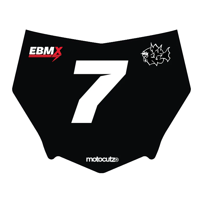 CUSTOM MOTOCUTZ FRONT PLATE DECAL