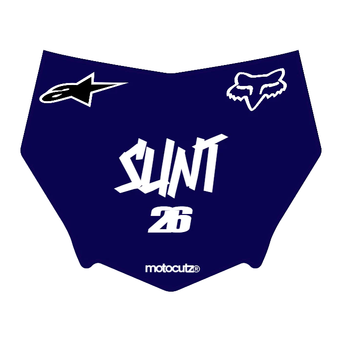 CUSTOM MOTOCUTZ FRONT PLATE DECAL