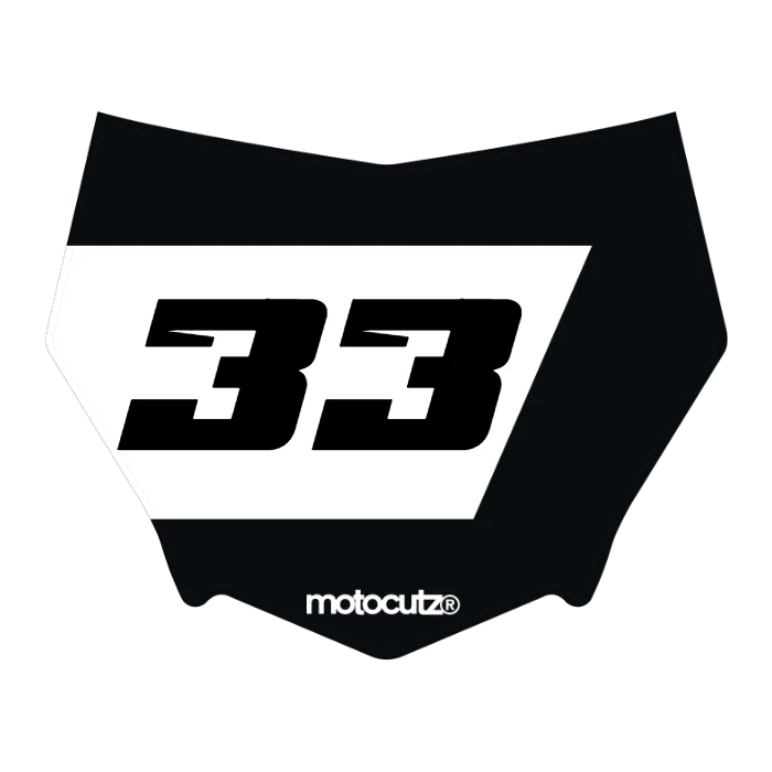 CUSTOM MOTOCUTZ FRONT PLATE DECAL