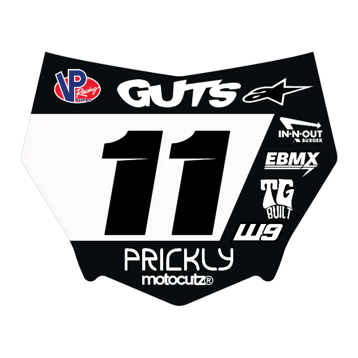 CUSTOM MOTOCUTZ FRONT PLATE DECAL