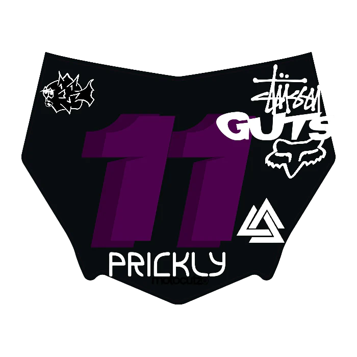 CUSTOM MOTOCUTZ FRONT PLATE DECAL