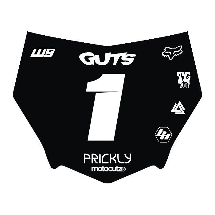 CUSTOM MOTOCUTZ FRONT PLATE DECAL
