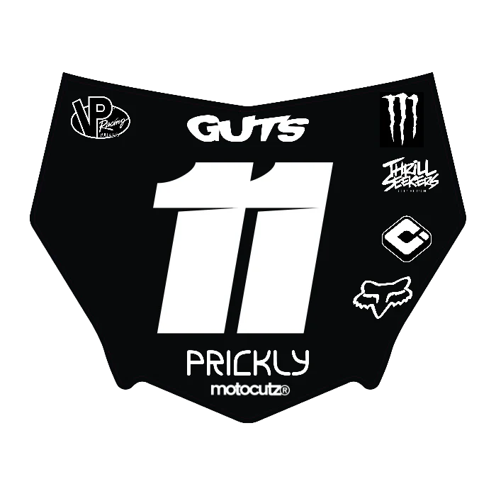 CUSTOM MOTOCUTZ FRONT PLATE DECAL