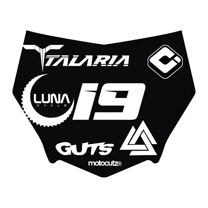 CUSTOM MOTOCUTZ FRONT PLATE DECAL