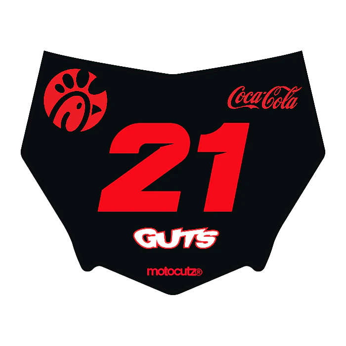 CUSTOM MOTOCUTZ FRONT PLATE DECAL