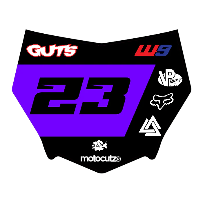 CUSTOM MOTOCUTZ FRONT PLATE DECAL