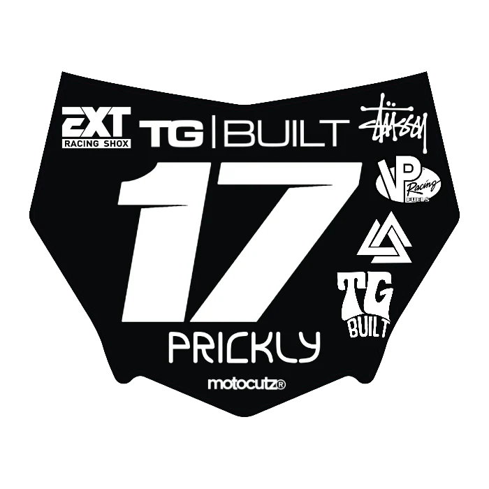 CUSTOM MOTOCUTZ FRONT PLATE DECAL