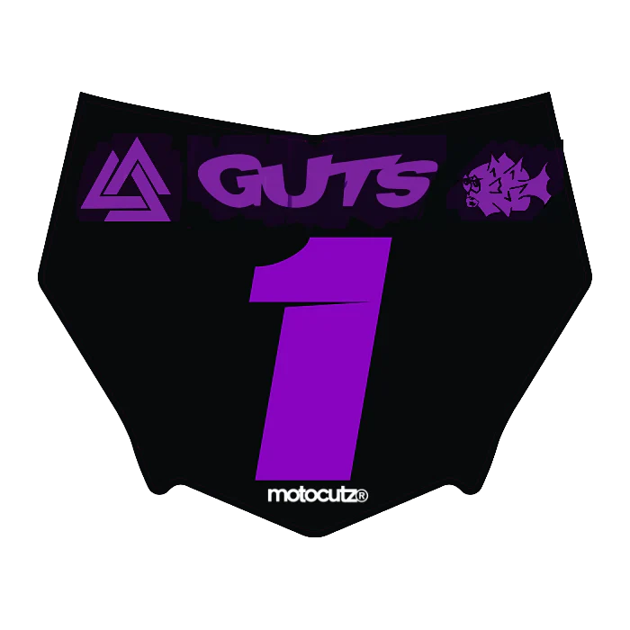 CUSTOM MOTOCUTZ FRONT PLATE DECAL