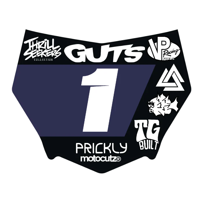 CUSTOM MOTOCUTZ FRONT PLATE DECAL