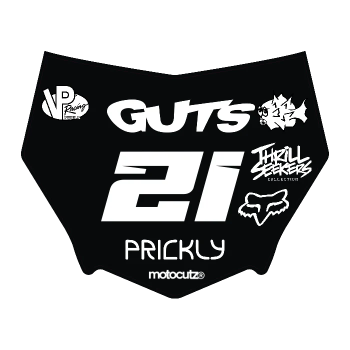 CUSTOM MOTOCUTZ FRONT PLATE DECAL